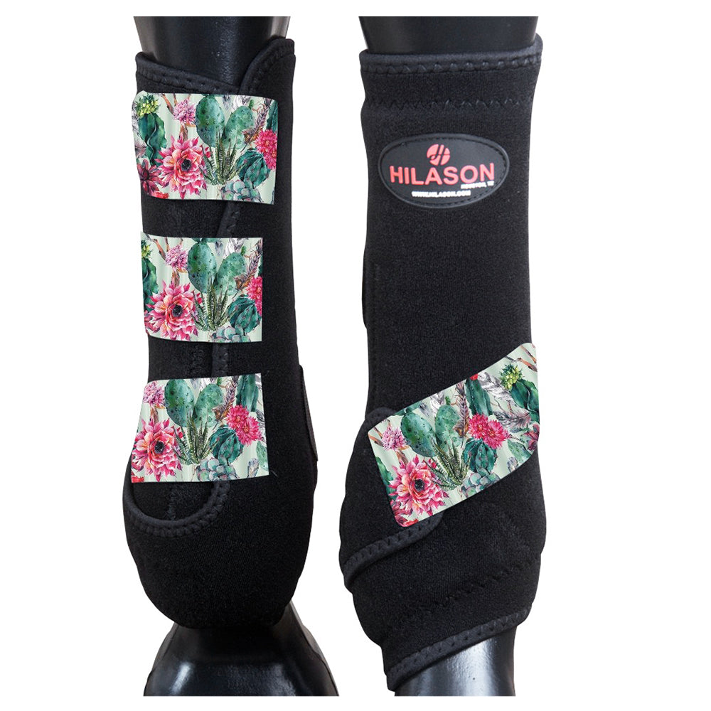 HILASON L M S Horse Front Leg Sport Boots | Jumping Printed