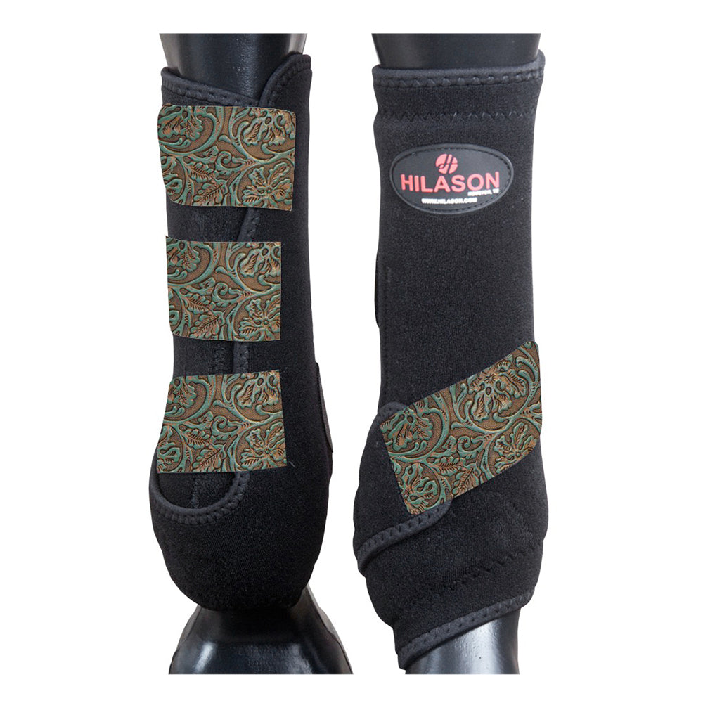 HILASON L M S Horse Front Leg Sport Boots | Jumping Printed