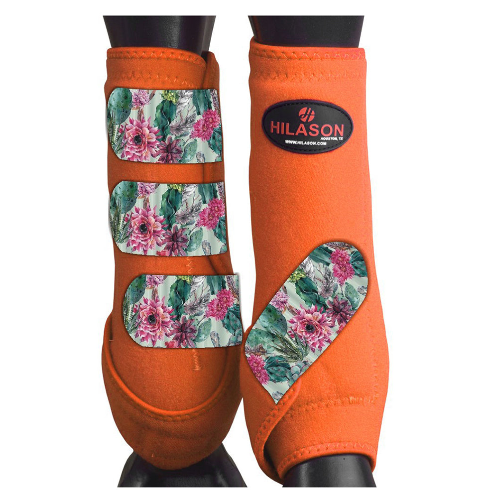 HILASON L M S Horse Front Leg Sport Boots | Jumping Printed