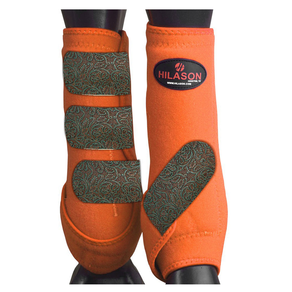HILASON L M S Horse Front Leg Sport Boots | Jumping Printed