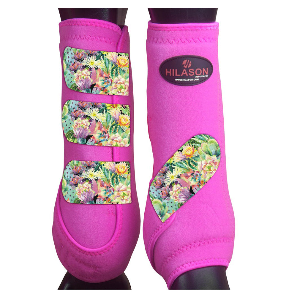 HILASON L M S Horse Front Leg Sport Boots| Printed Sport Boots| Horse Boots