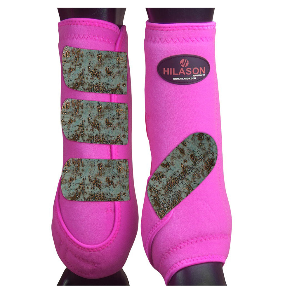 HILASON L M S Horse Front Leg Sport Boots| Printed Sport Boots| Horse Boots