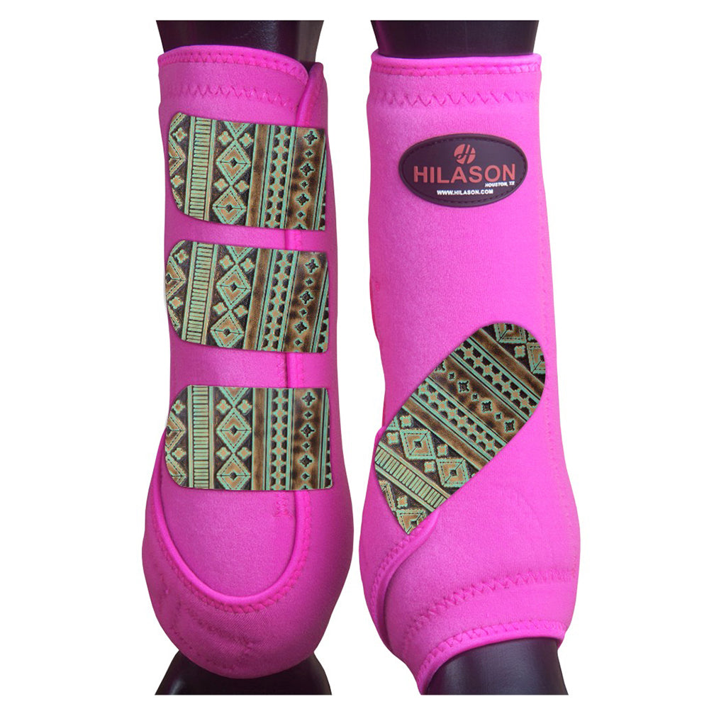 HILASON L M S Horse Front Leg Sport Boots | Jumping Printed