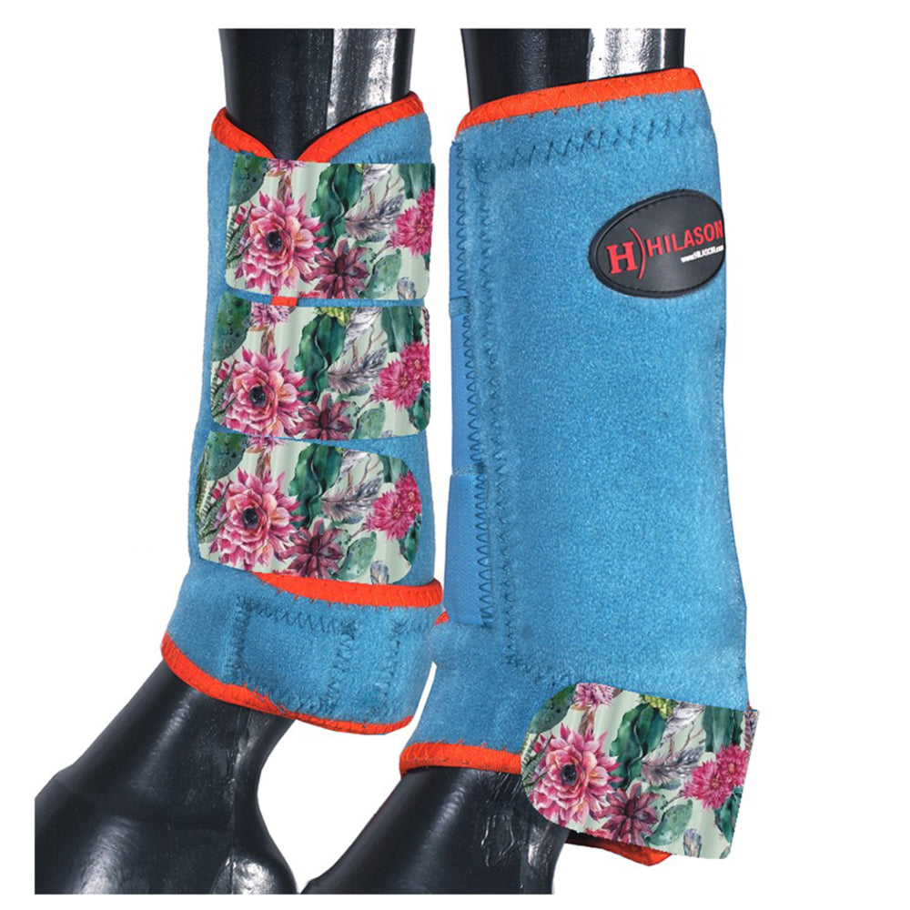HILASON L M S Horse Front Leg Sport Boots| Printed Sport Boots| Horse Boots