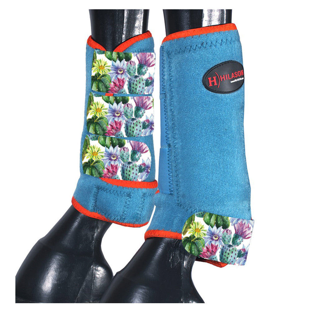 HILASON L M S Horse Front Leg Sport Boots| Printed Sport Boots| Horse Boots