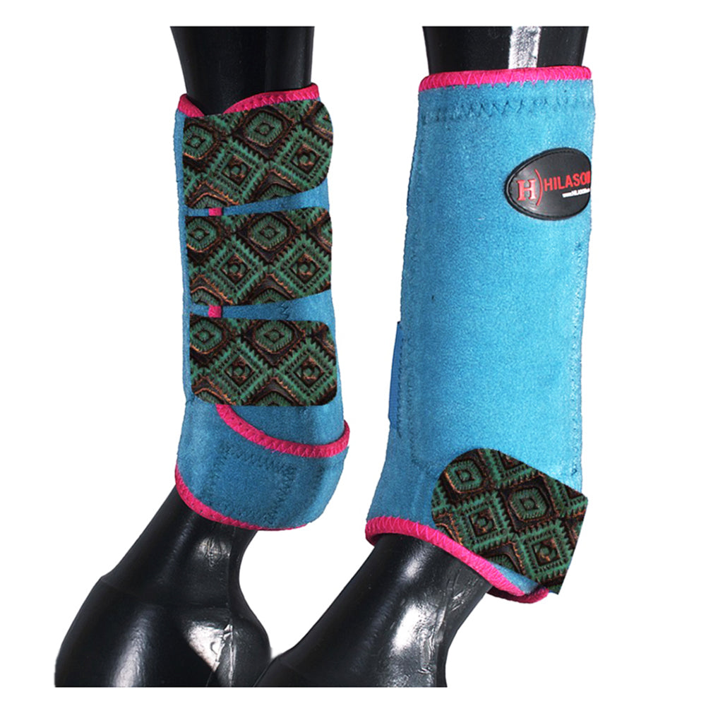 HILASON L M S Horse Front Leg Sport Boots| Printed Sport Boots| Horse Boots