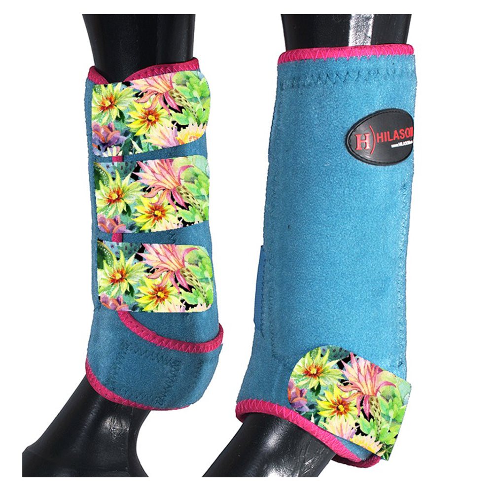 HILASON L M S Horse Front Leg Sport Boots| Printed Sport Boots| Horse Boots