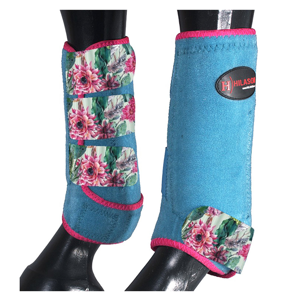 HILASON L M S Horse Front Leg Sport Boots| Printed Sport Boots| Horse Boots