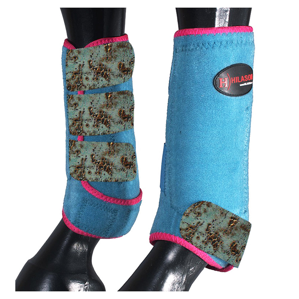 HILASON L M S Horse Front Leg Sport Boots| Printed Sport Boots| Horse Boots