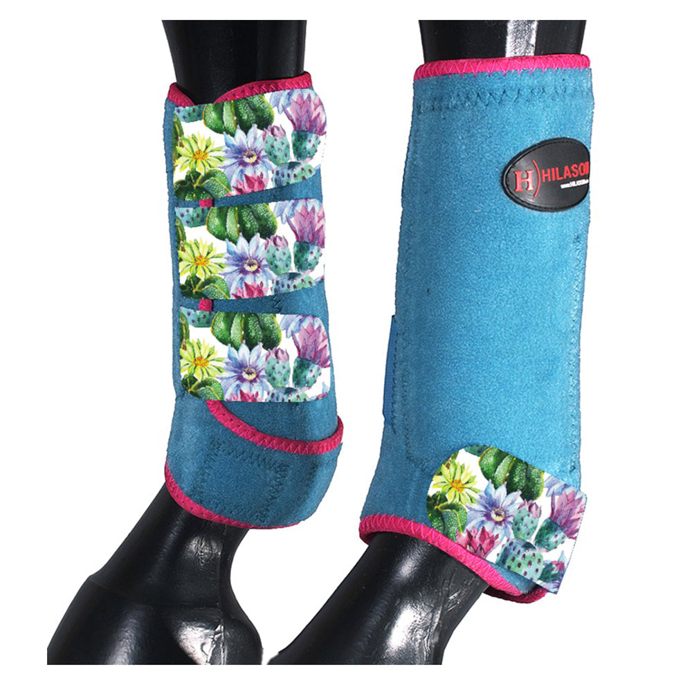 HILASON L M S Horse Front Leg Sport Boots| Printed Sport Boots| Horse Boots