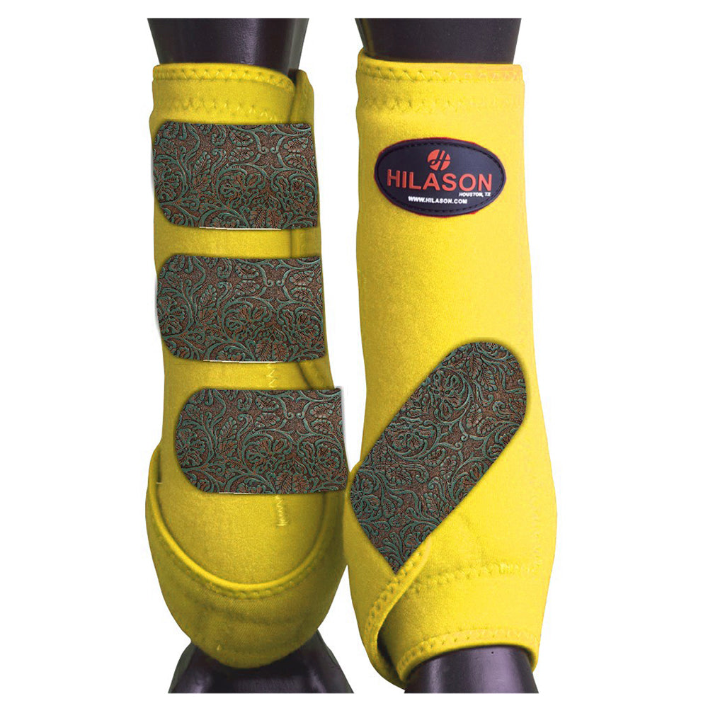 HILASON L M S Horse Front Leg Sport Boots | Jumping Printed