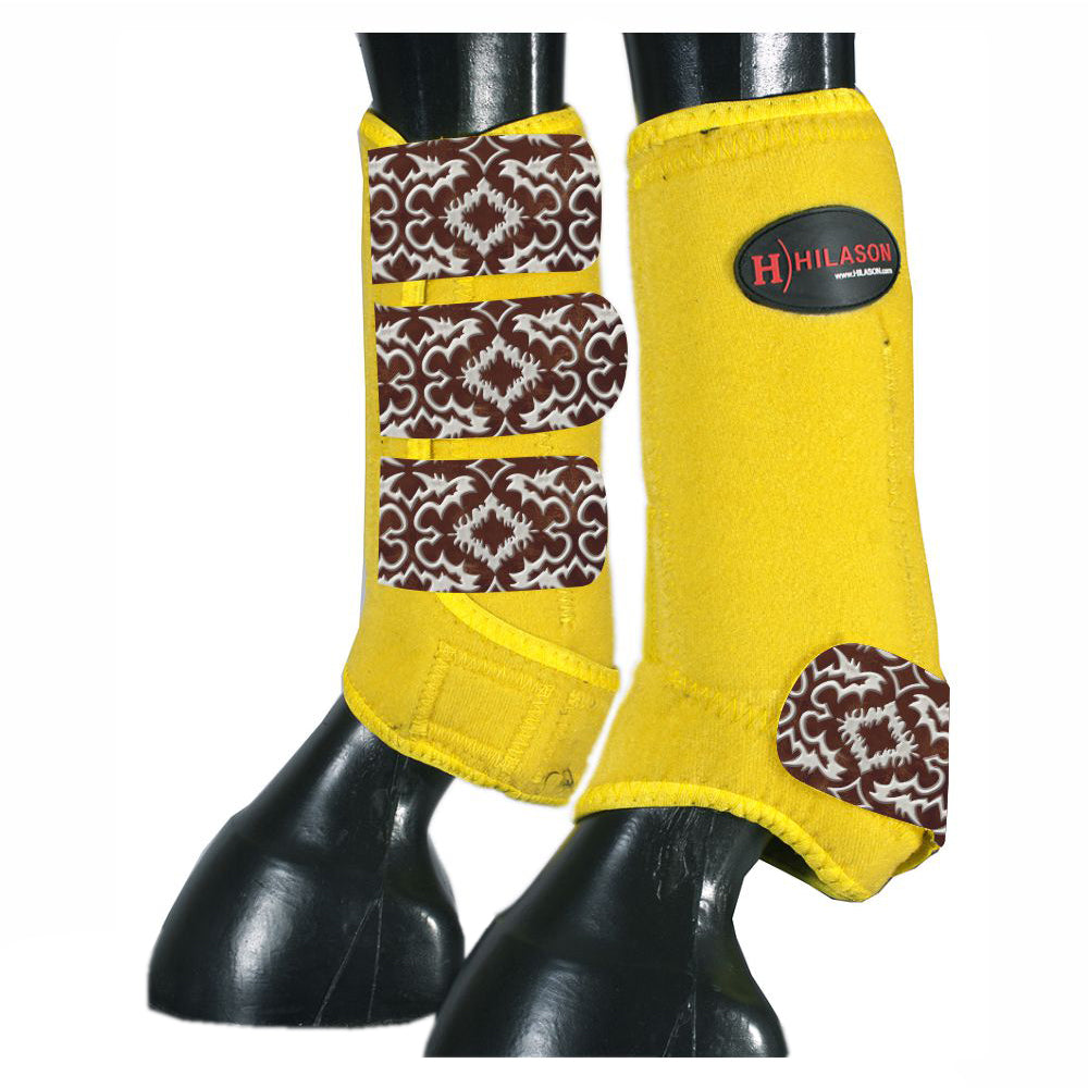 HILASON L M S Horse Front Leg Sport Boots | Jumping Printed