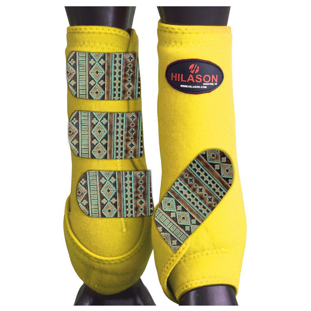 HILASON L M S Horse Front Leg Sport Boots | Jumping Printed