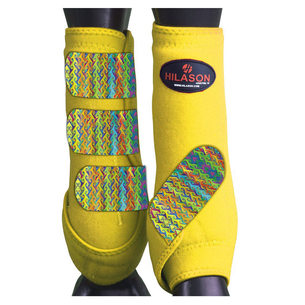 HILASON L M S Horse Front Leg Sport Boots | Jumping Printed