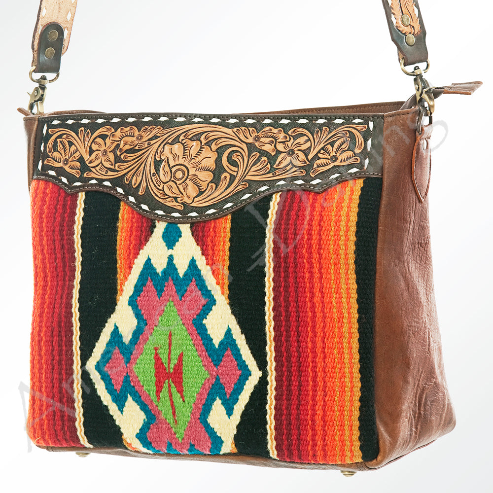 American Darling Crossbody Saddle Blanket Genuine Leather Western Women Bag Handbag Purse | Travel Bags College Casual