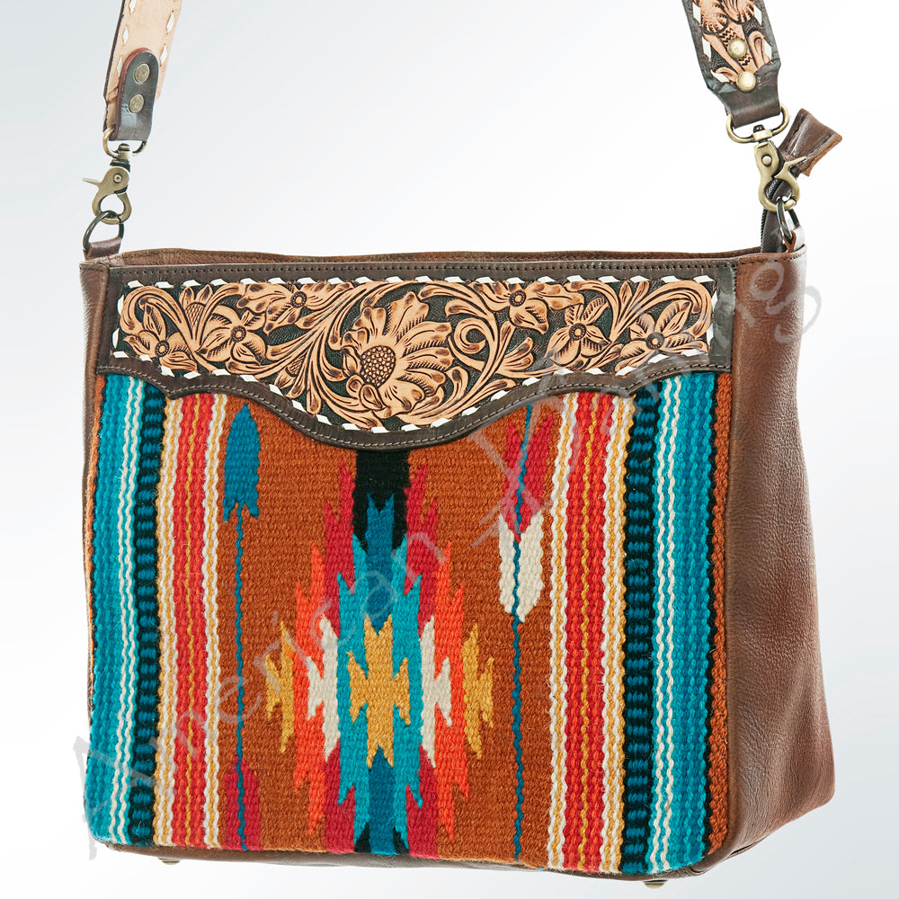 American Darling Crossbody Saddle Blanket Genuine Leather Western Women Bag Handbag Purse | Travel Bags College Casual