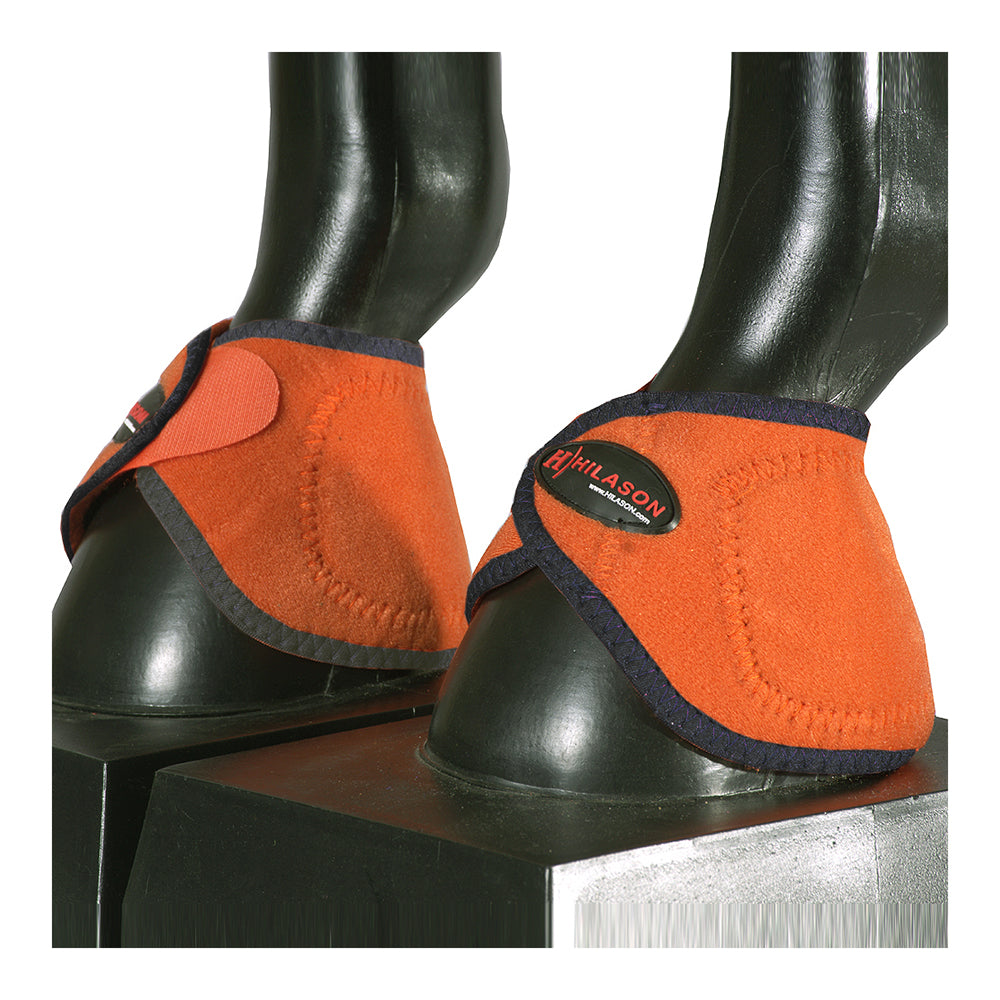 HILASON Bell Boots for Horses No Turn Protection Comfort & Durability Quick Wrap Hook and Loop Jumping Sold in Pairs