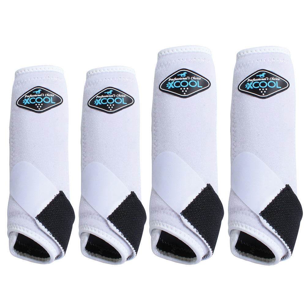 Med Professionals Choice Sports Medicine 2XCOOL Horse 4 Pack Boots White