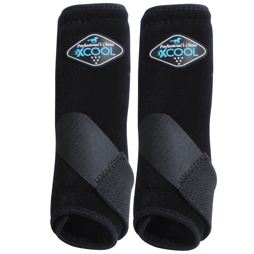 Med Professionals Choice Sports Medicine 2XCOOL Horse Front Boots Black