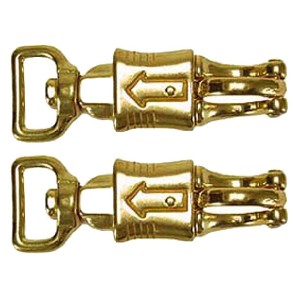 Hilason 1 in X 4-3/8 panic Snap with Eye Solid Brass