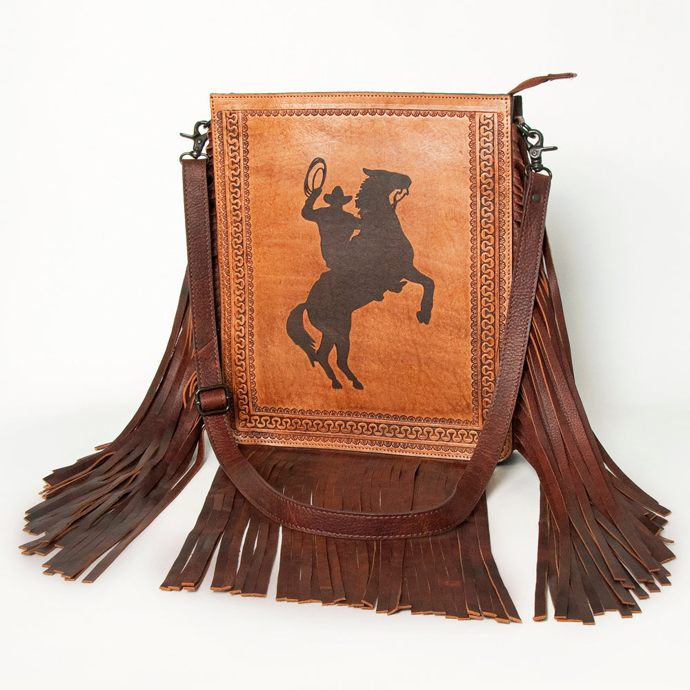 American Darling Large Crossbody Hand Tooled Genuine Leather Western Women Bag Handbag Purse | Crossbody for Cute