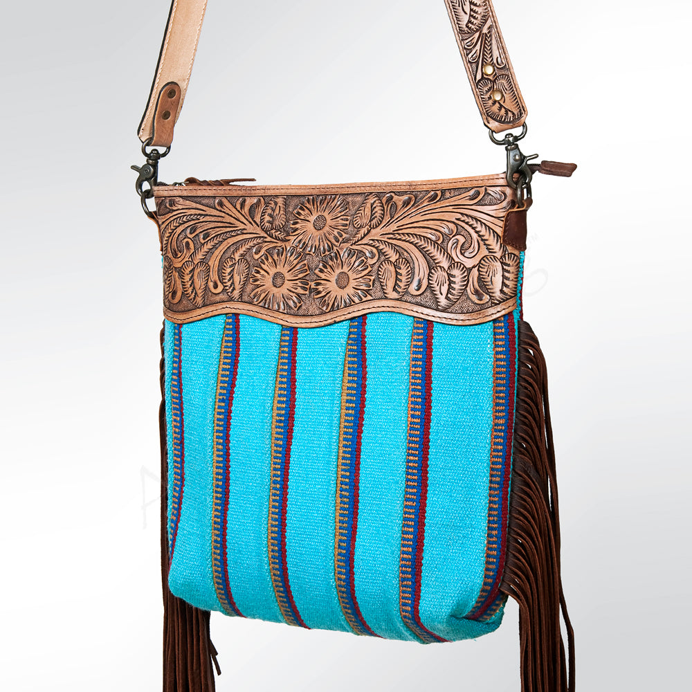 American Darling Cross Body Hand Tooled Saddle Blanket Genuine Leather Western Women Bag Handbag Purse | Crossbody for |Cute