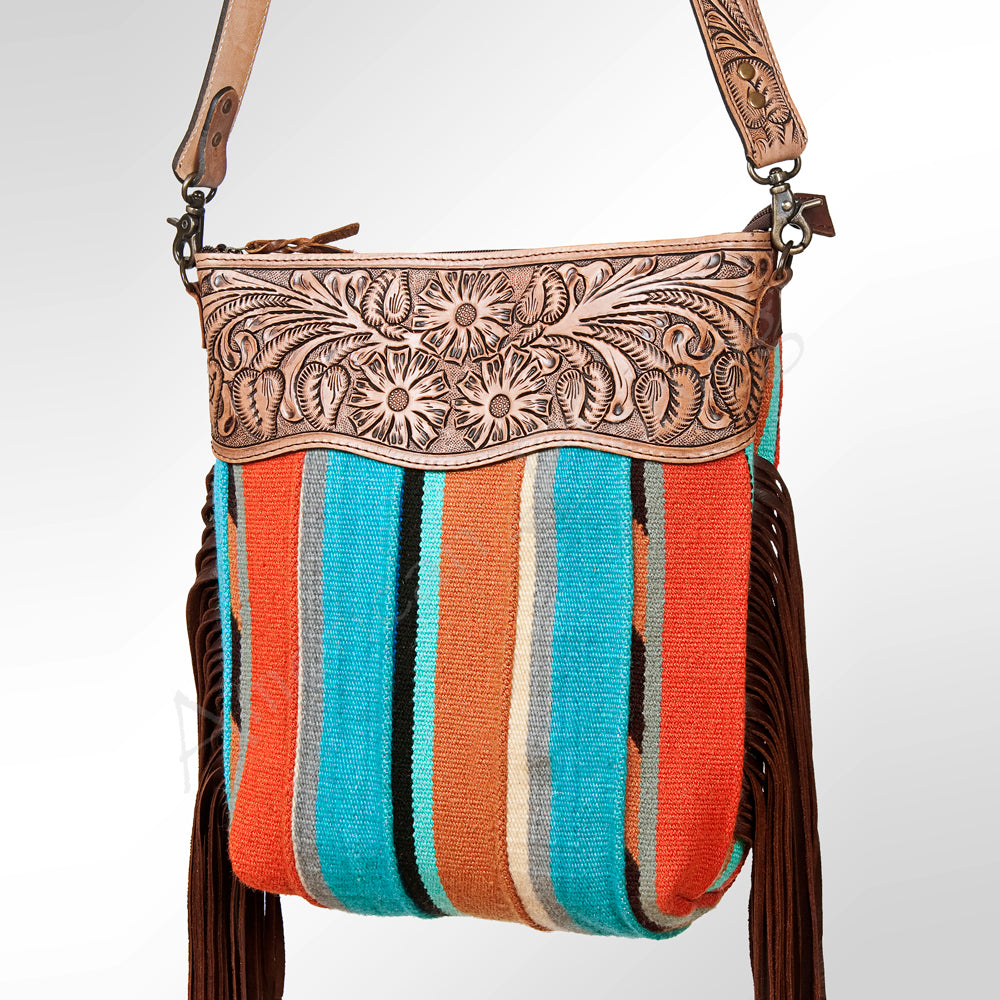 American Darling Cross Body Hand Tooled Saddle Blanket Genuine Leather Western Women Bag Handbag Purse | Crossbody for |Cute