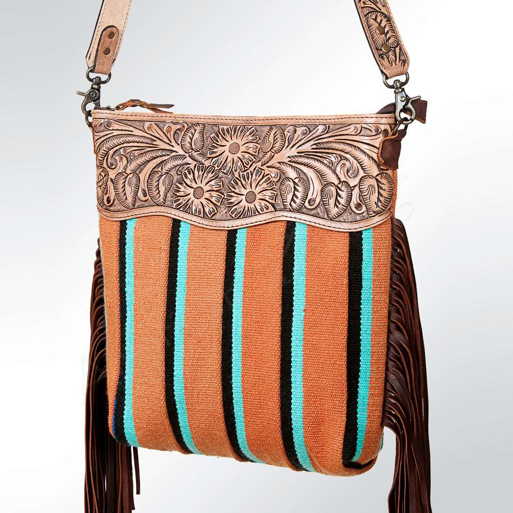 American Darling Cross Body Hand Tooled Saddle Blanket Genuine Leather Western Women Bag Handbag Purse | Crossbody for |Cute