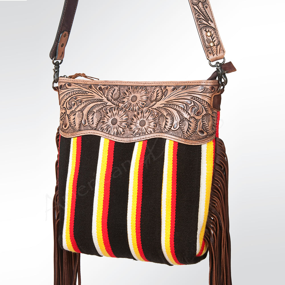 American Darling Cross Body Hand Tooled Saddle Blanket Genuine Leather Western Women Bag Handbag Purse | Crossbody for |Cute