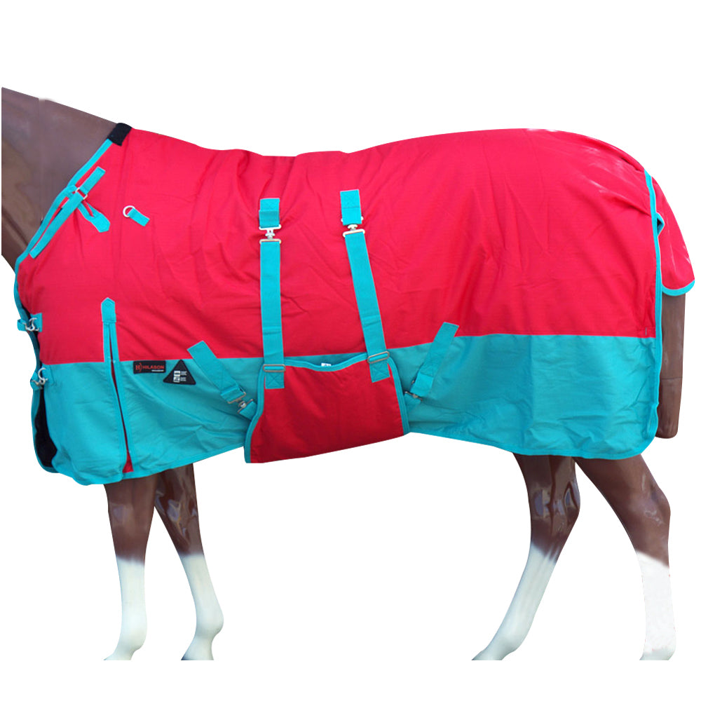 HILASON 1200D Winter Waterproof Poly Horse Blanket Belly Wrap| Horse Blanket | Horse Blankets for Winter Waterproof | Horse Turnout Blanket | Horse Turnout |400 GSM