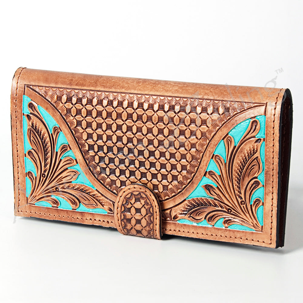 American Darling Wallet Hand Tooled Genuine Leather Western Women Bag | Handbag Purse Wristlet Travel Clutch