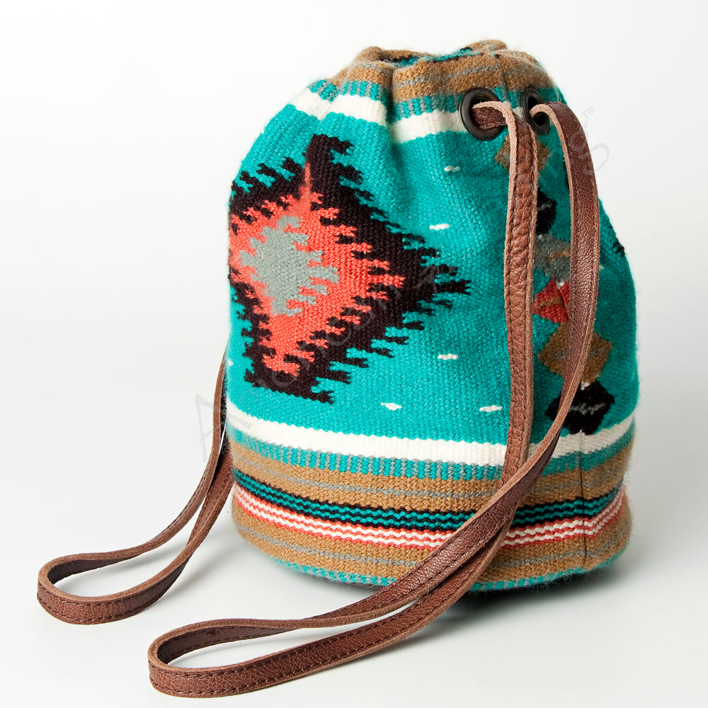 American Darling Bucket Saddle Blanket Genuine Leather Women Bag Western Handbag Purse| | Duffle