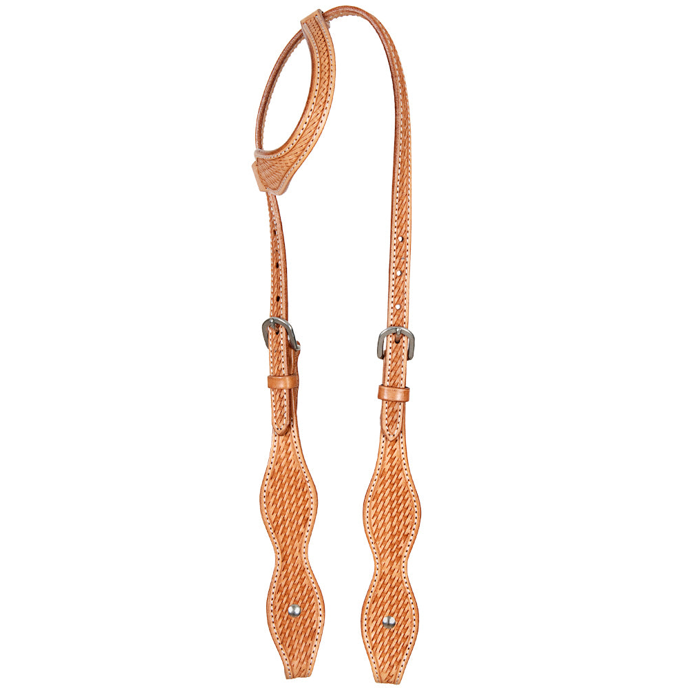 HILASON American Leather Horse One Ear Headstall Working Tack Tan | for Horses Western Headstalls