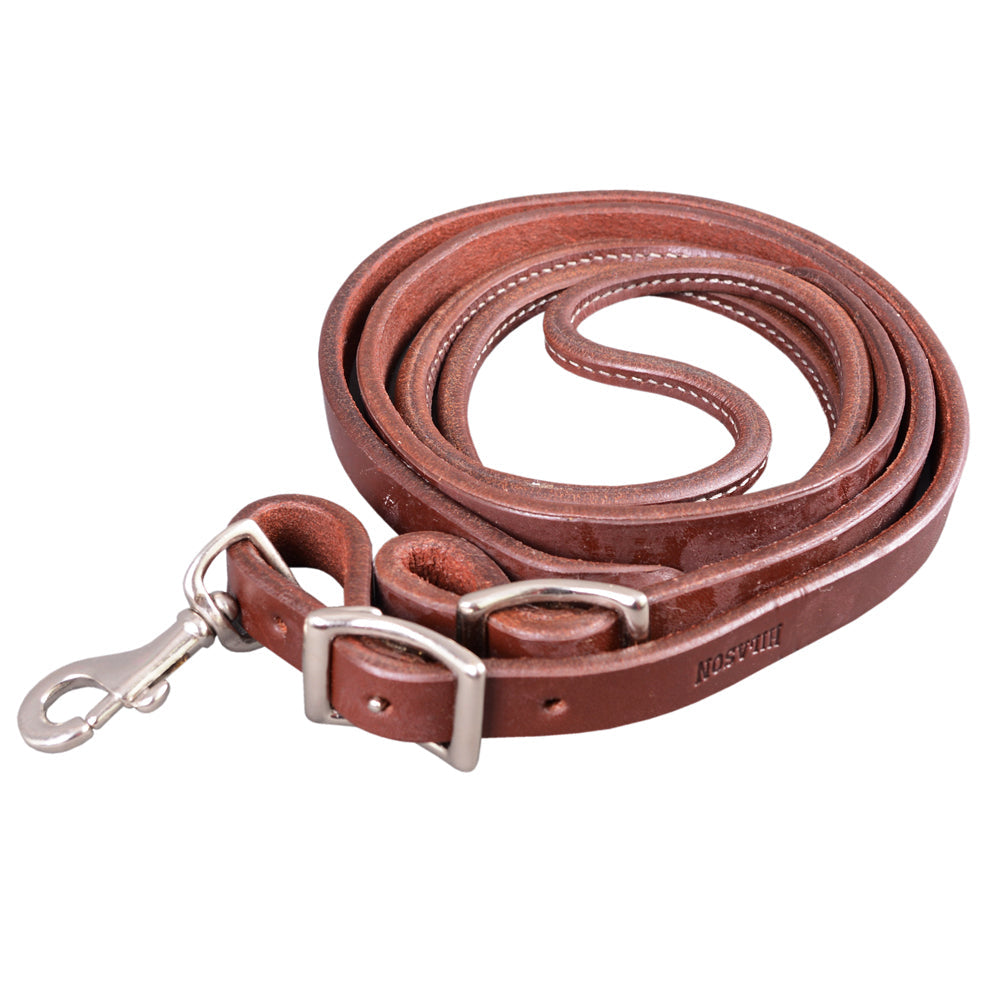 HILASON Western Horse American Leather Reins | Split Rein Roper Roping