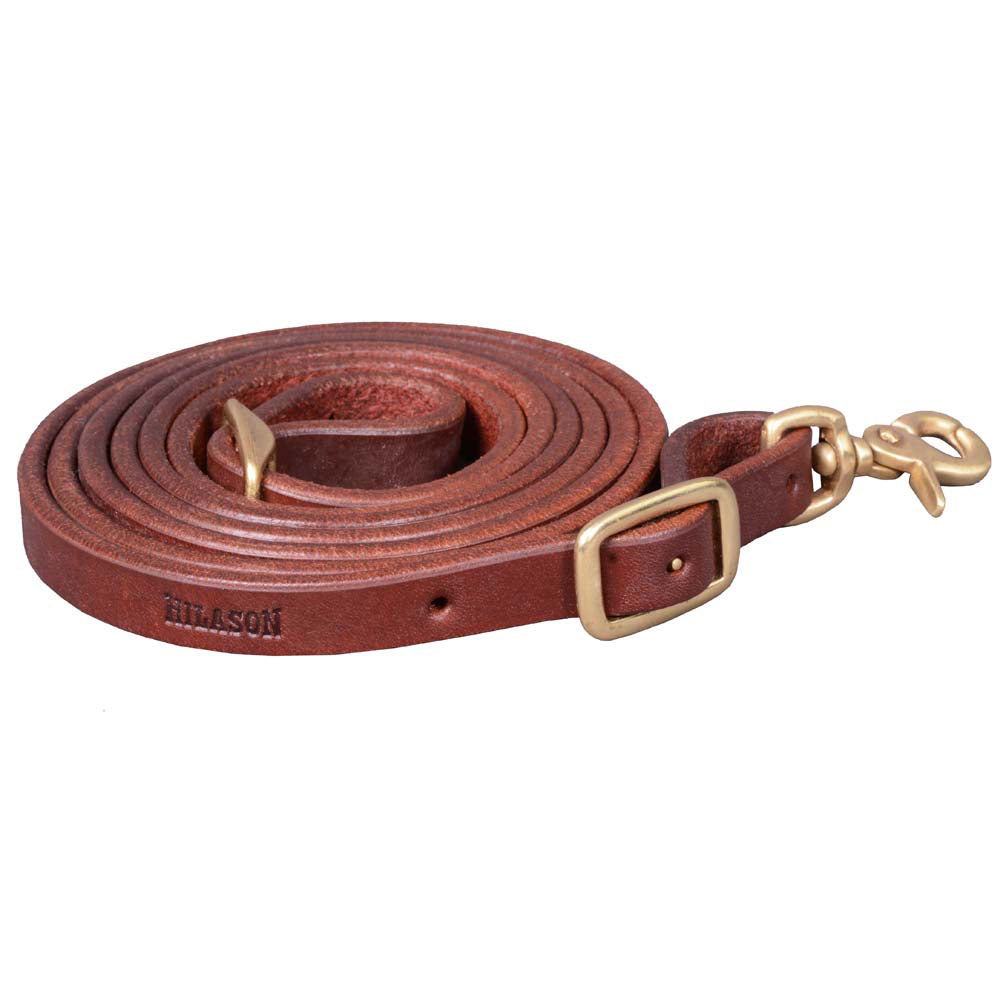 HILASON Western Horse American Leather Reins | Split Rein Roper Roping