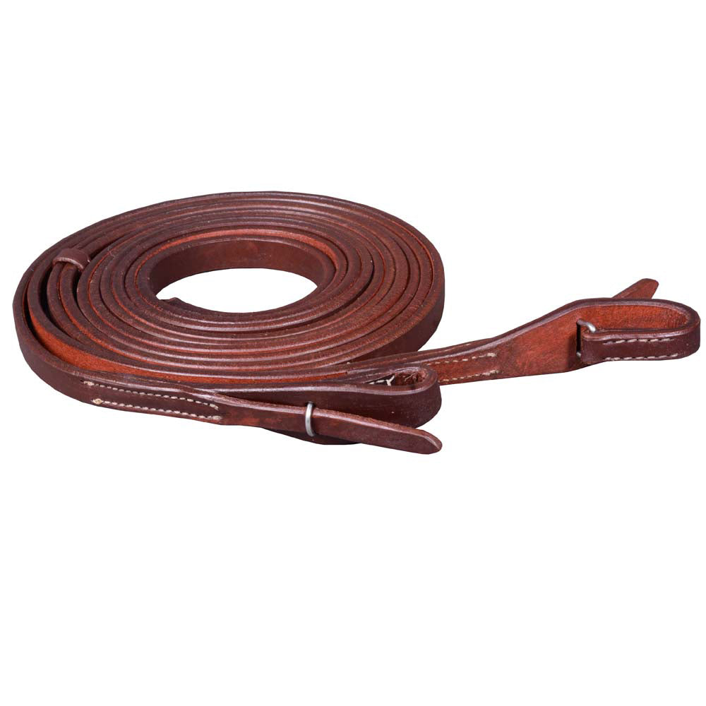 1/2 In X 8 ft Hilason American Leather Split Reins Brown