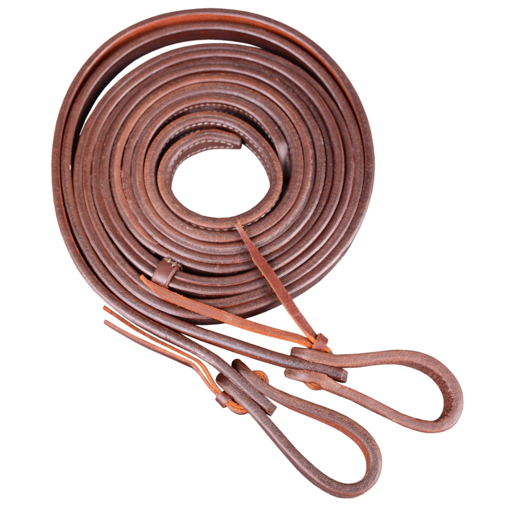 HILASON Western Horse American Leather Reins | Split Rein Roper Roping