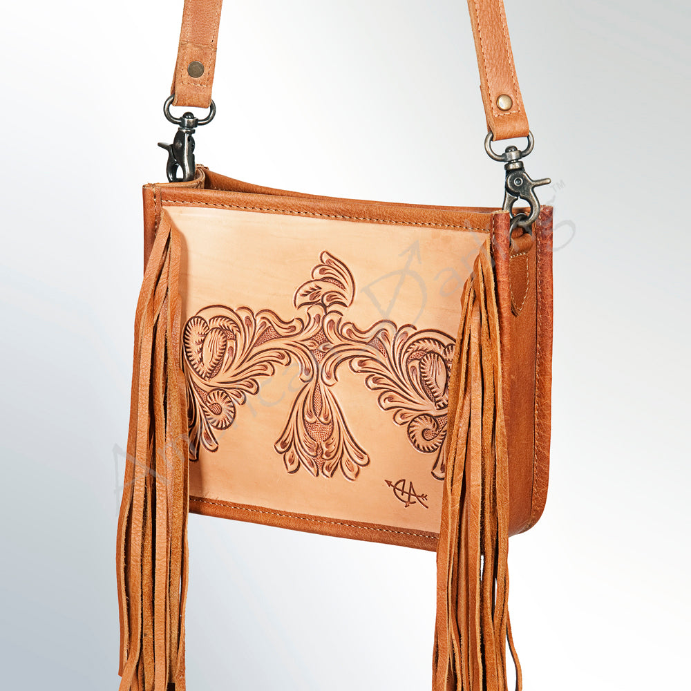 American Darling Cross Body Hand Tooled Genuine Leather Western Women Bag Handbag Purse | Crossbody for Cute