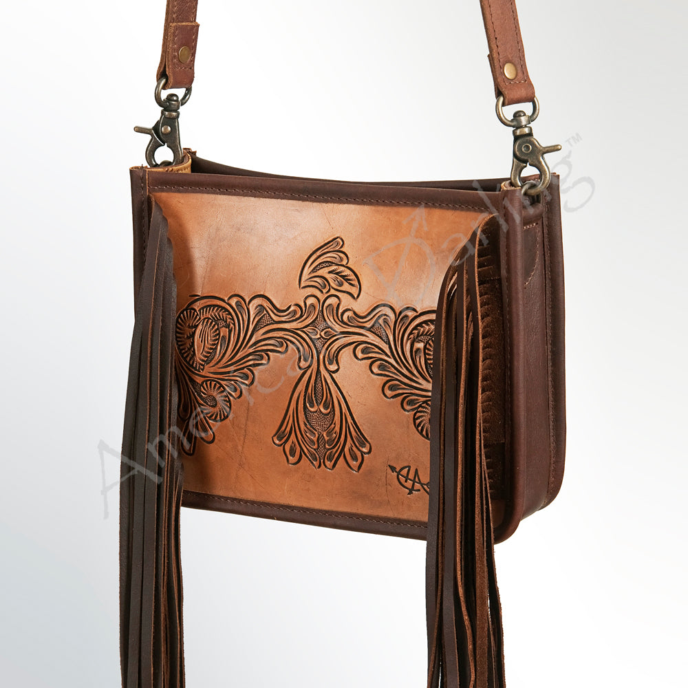 American Darling Cross Body Hand Tooled Genuine Leather Western Women Bag Handbag Purse | Crossbody for Cute