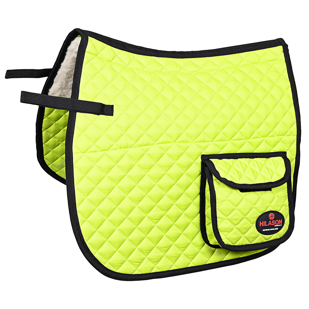 HILASON Western Horse Luxury Quilted Saddle Pads with Pockets | Pad