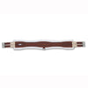 Passport Contoured English Horse Girth W/ 2 Elastic Ends Brown
