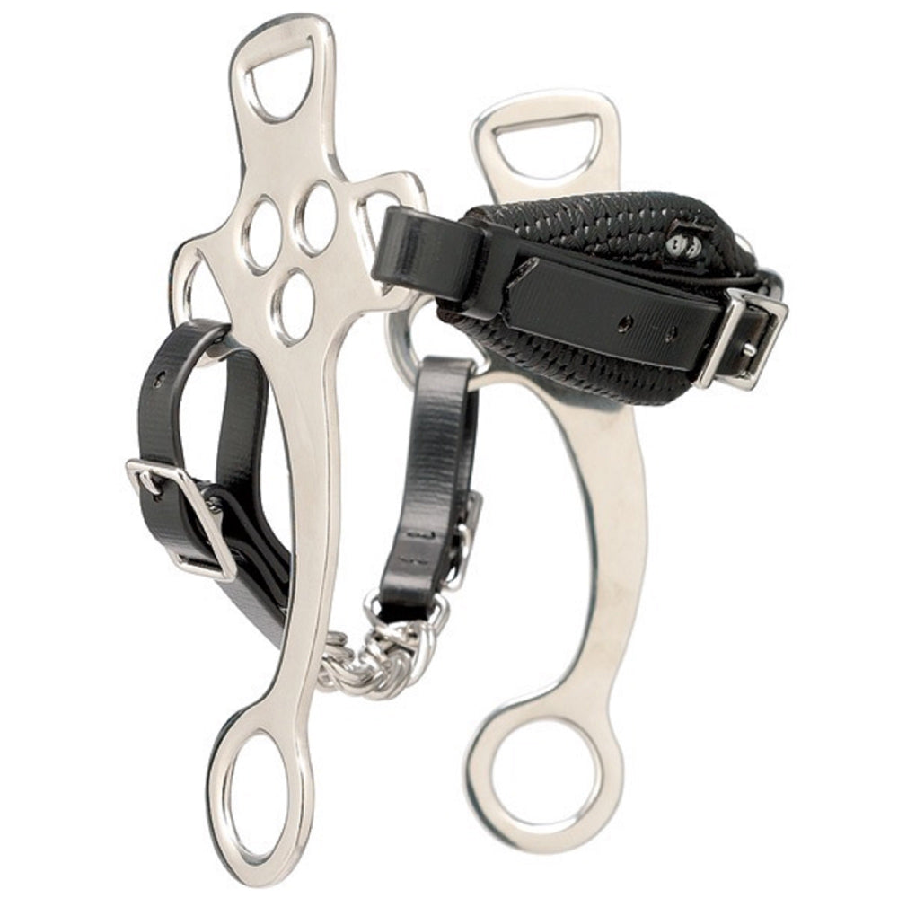 Zilco Mechanical Horse Hackamore Dual Chin Noseband Adjustments