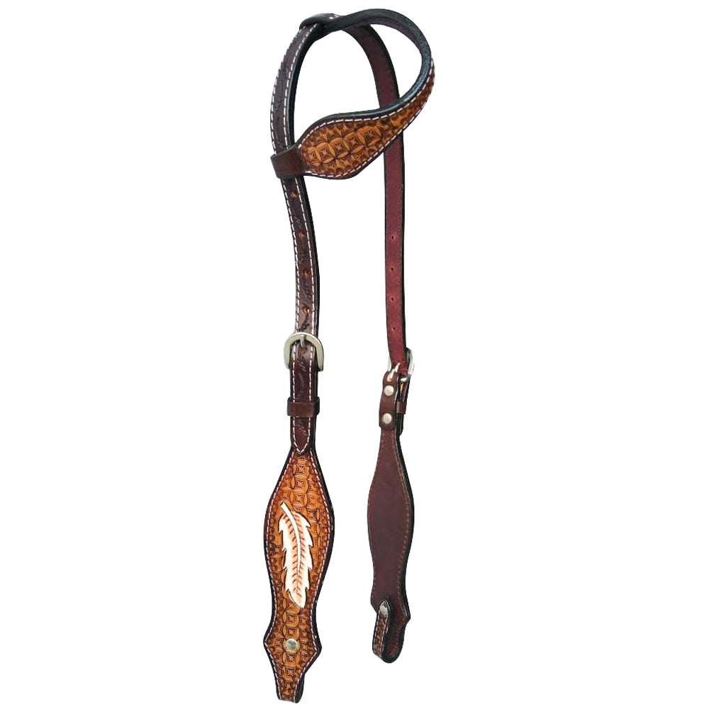 HILASON Western HorseHeadstall Breast Collar One Headstall American Leather Tack Set