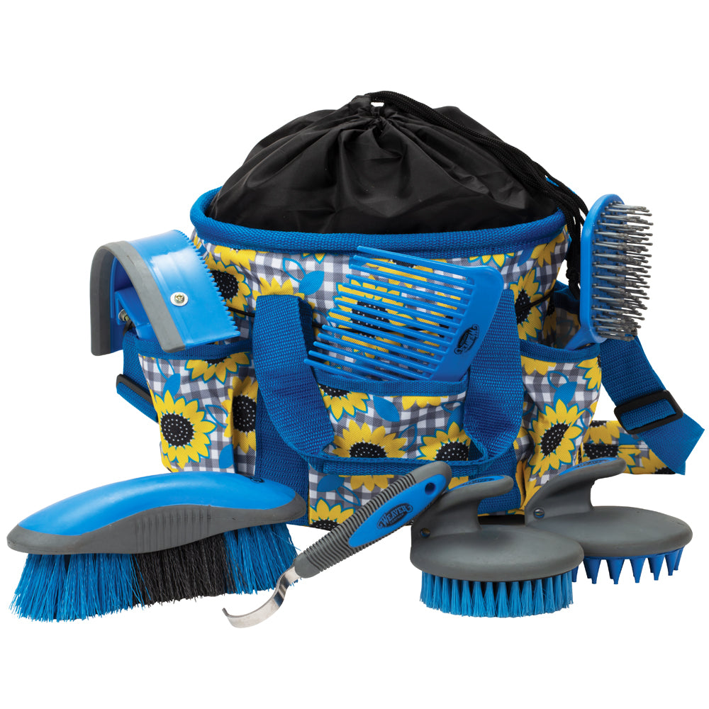 Weaver Horse Grooming Kit 7 Piece Assortment Sunflower