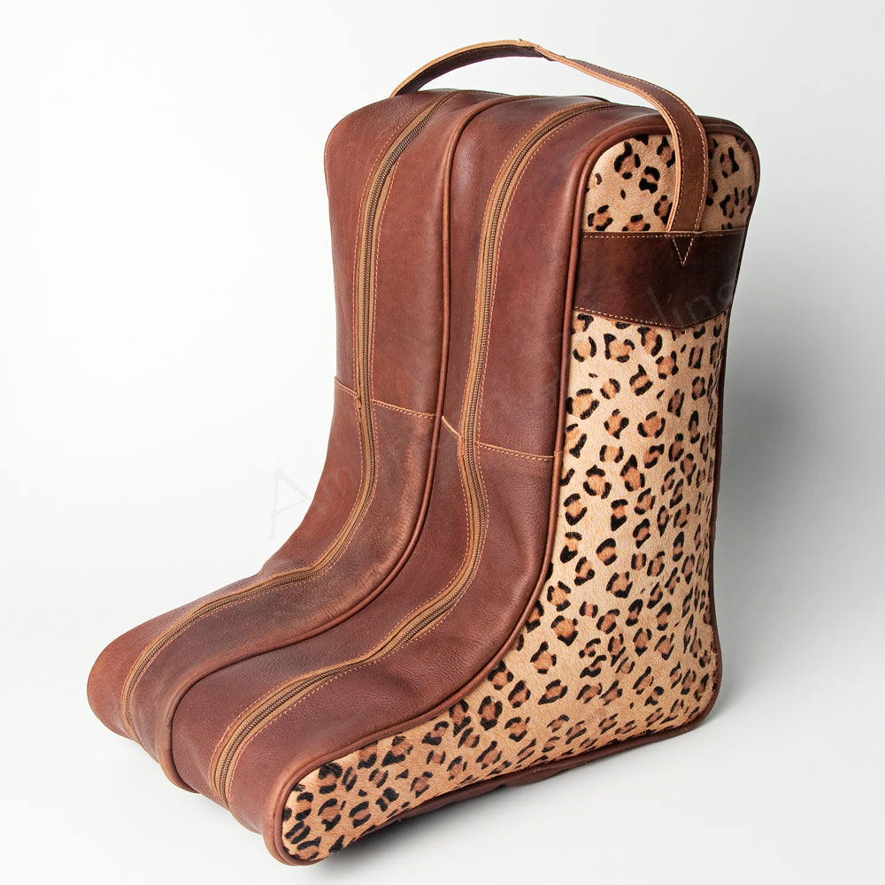 American Darling Boot Cover Hair on Genuine Leather Men & Women Western Tall Boots | Shoe Sleeves for Travel