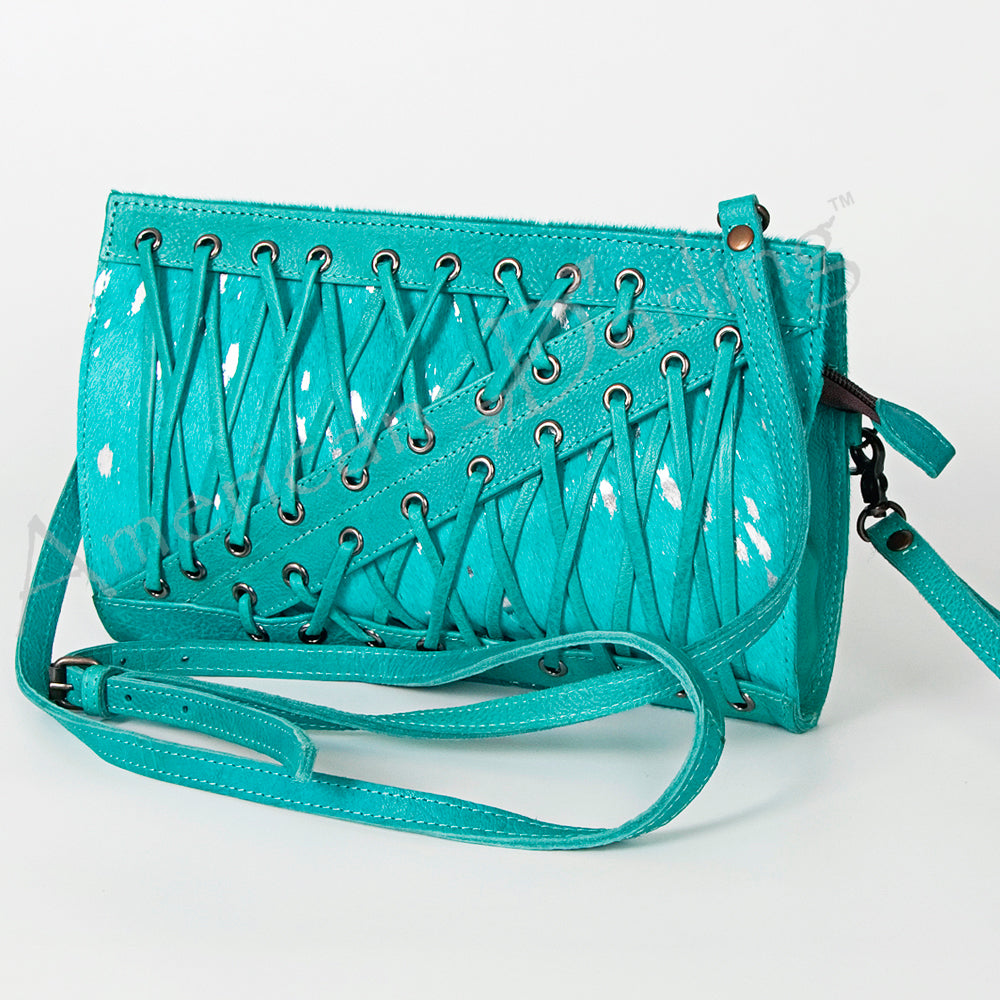 American Darling Cross Body Hair On Full Grain Genuine Leather Western Women Bag Handbag Purse