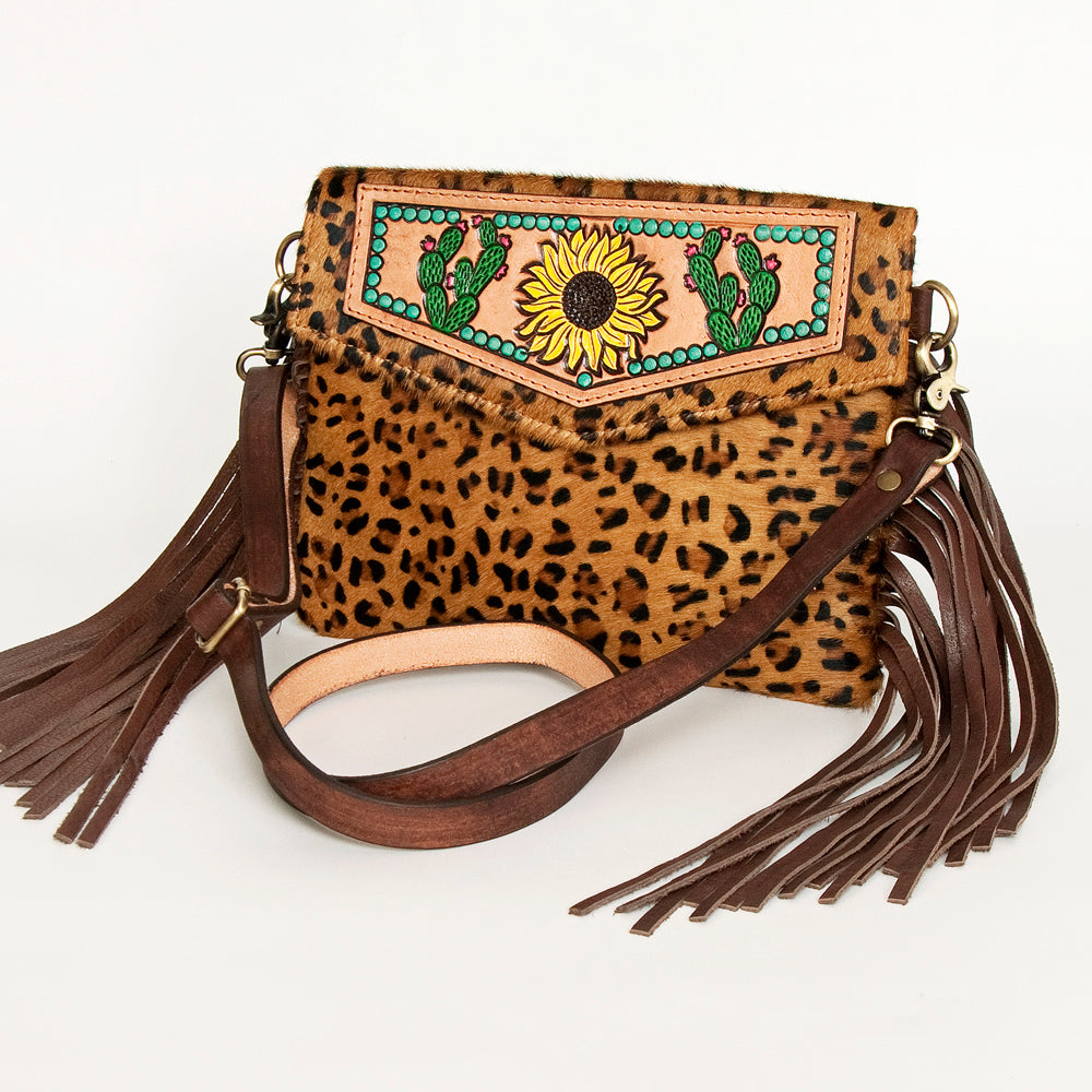 American Darling Clutch Hand Tooled Hair on Genuine Leather Western Women Bag Handbag Purse | Purses for Cute