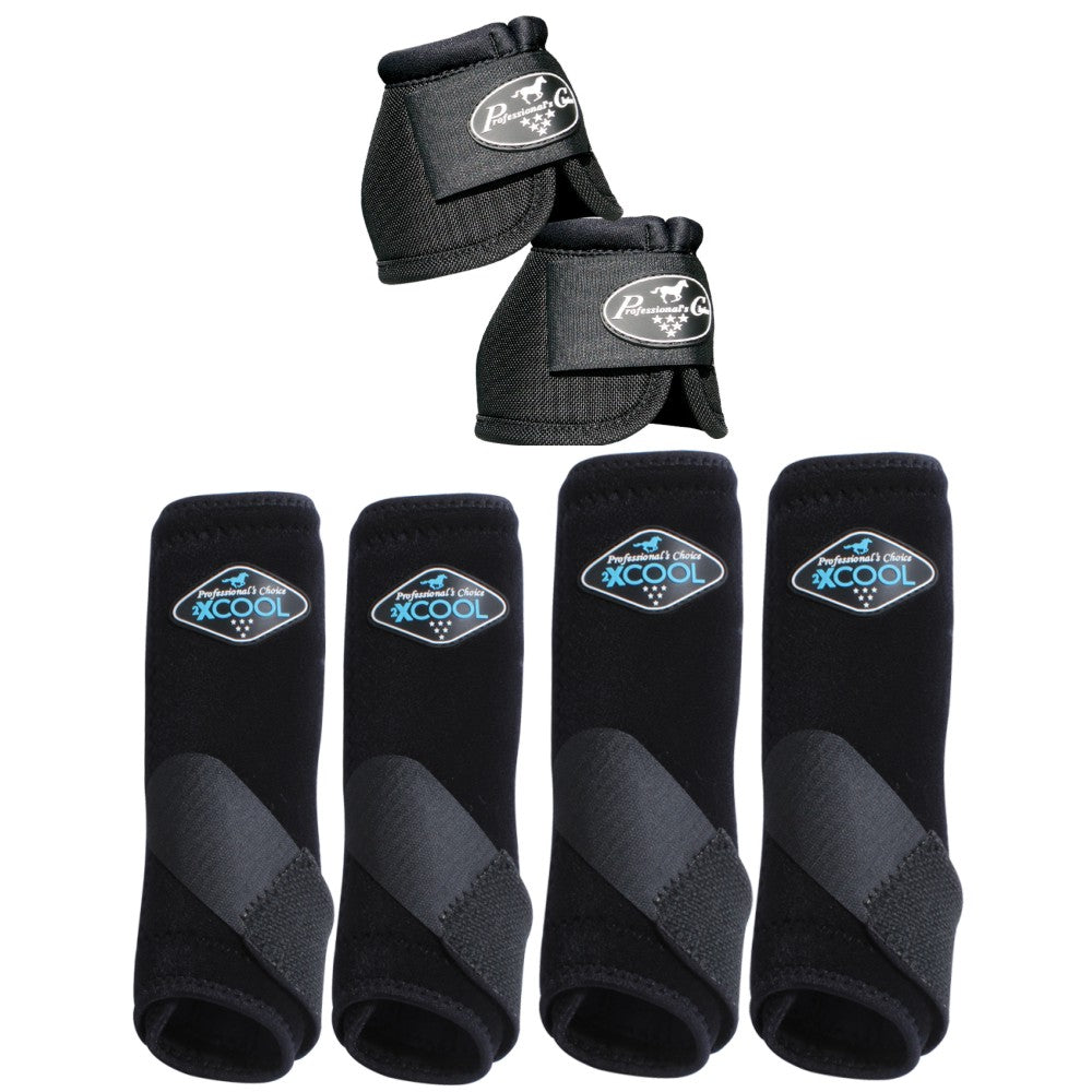 Professionals Choice Horse 2XCOOL Ballistic Sport Bell Boots 6 Pack