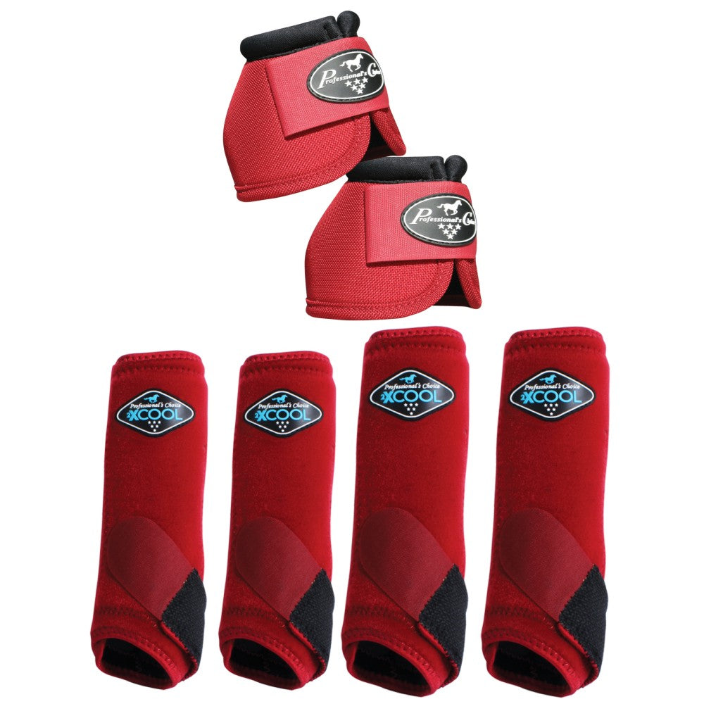 Professionals Choice Horse 2XCOOL Ballistic Sport Bell Boots 6 Pack