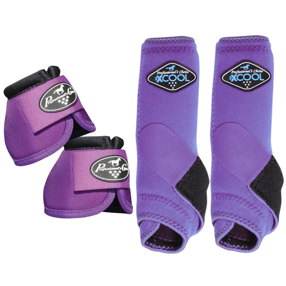 Professionals Choice 2XCOOL Ballistic Horse Front Bell Boots 4 Pack